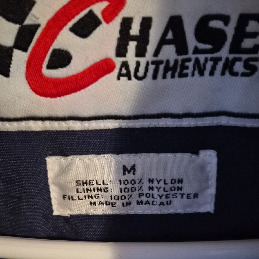 Chase Authentics Jeff Gordon Navy Bomber Jacket with Patches - Picture 2 of 8